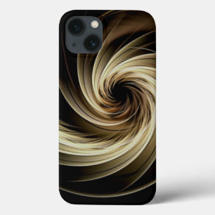 Goldener Wirbel auf Schwarz Case-Mate iPhone Hülle