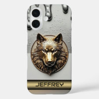 Goldener Wolf mit individuellem Namen 🐺