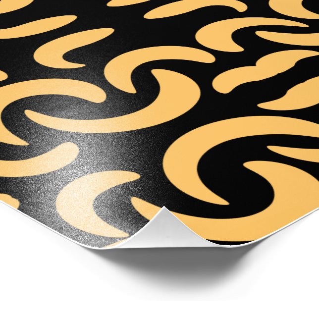 Goldener Wurm Fotodruck (Ecke)