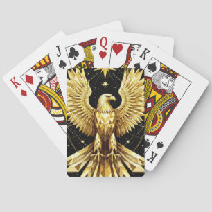 Goldener Zieradler Spielkarten