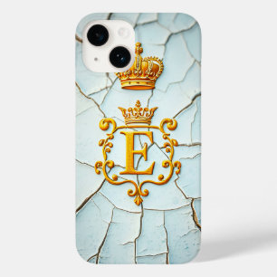 Goldener Zierbrief mit königlicher Krone Case-Mate iPhone 14 Hülle