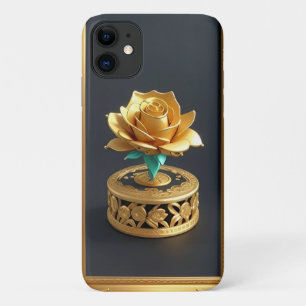 Goldener Zierrahmen mit Blumenmotiv Case-Mate iPhone Hülle