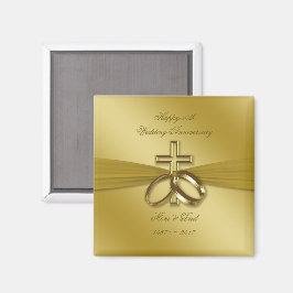 Goldenes 50. Hochzeitsszenario Magnet