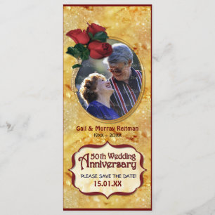 Goldenes 50-jähriges Jubiläum Save The Date
