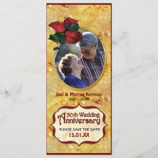 Goldenes 50-jähriges Jubiläum Save The Date