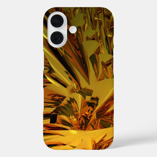 goldenes abstrakt Case-Mate iPhone hülle (Rückseite)