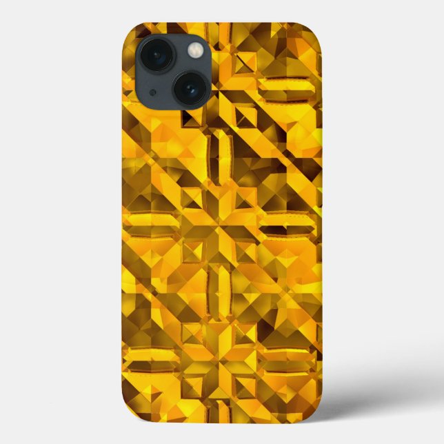 Goldenes Abstrakt Case-Mate iPhone Hülle (Rückseite)