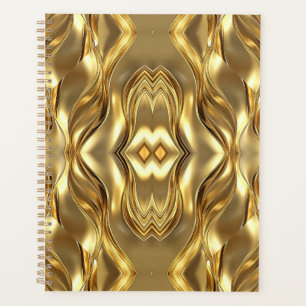Goldenes abstraktes Mandala-Muster Planer