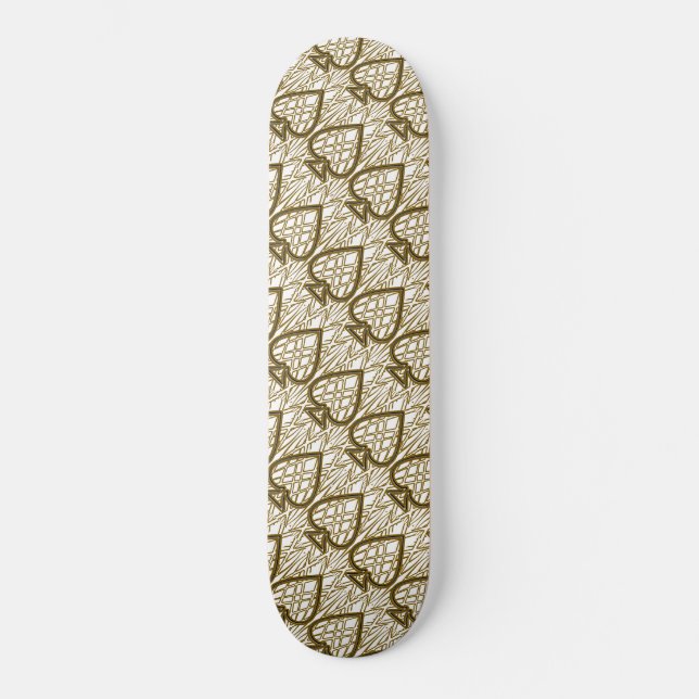 Goldenes ACE Ticket Skateboard (Vorderseite)