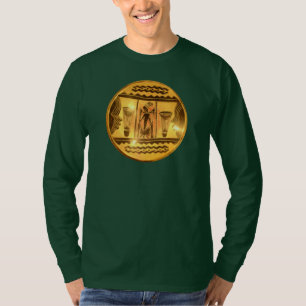 Goldenes Afrikanisches Ethnisches Kunst Druck Desi T-Shirt