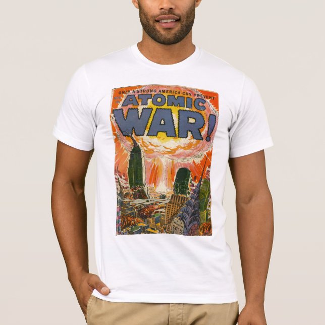 Goldenes Alters-Comic-Kunst - Atomkrieg T-Shirt (Vorderseite)