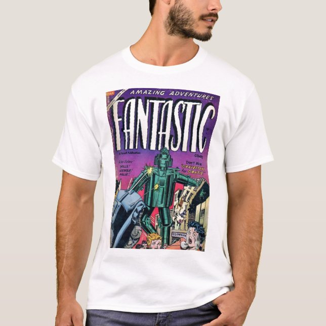 Goldenes Alters-Comic-Kunst - fantastisch T-Shirt (Vorderseite)
