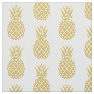Goldenes Ananas-Gewebe Stoff