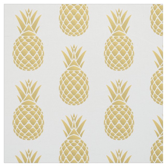 Goldenes Ananas-Gewebe Stoff (Muster)