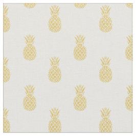 Goldenes Ananas-Muster-Baumwollgewebe Stoff
