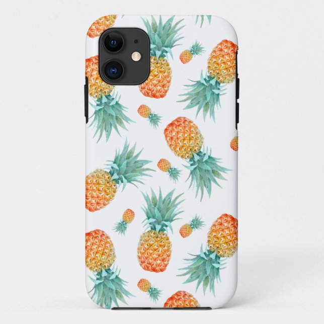 Goldenes Ananas-Muster | Custom Case-Mate iPhone Hülle (Rückseite)
