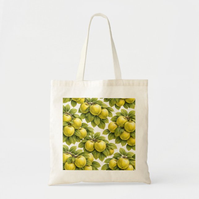 Goldenes Apfelmuster-Tasche Tragetasche (Vorne)