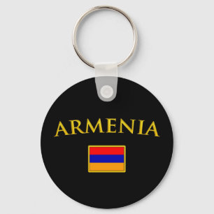 Goldenes Armenien Schlüsselanhänger
