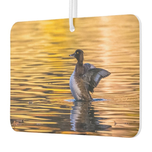 Goldenes Auge auf einem goldenen See Autolufterfrischer (Links)