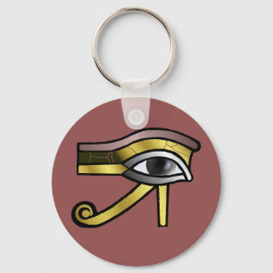 Goldenes Auge Horus Schlüsselringes Schlüsselanhänger