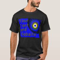 Goldenes Auge mit den dunklen T - Shirt Ihres Text