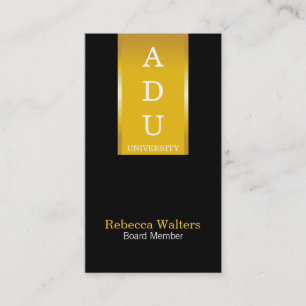 Goldenes Banner Visitenkarte