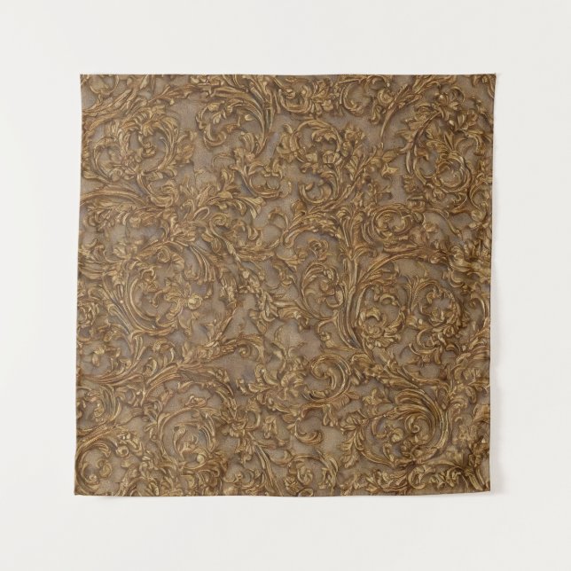 Goldenes Barock A Wandteppich (Vorderseite)