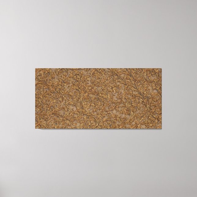 Goldenes Barock Eine Landschaft Leinwanddruck (Vorderseite)