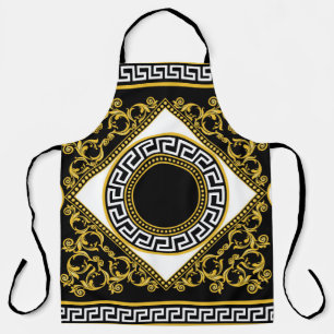 Goldenes Barock: Griechische schwarze Grenze Schürze