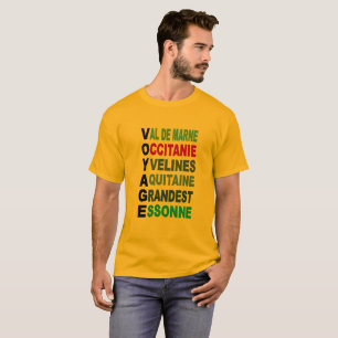 Goldenes basisches T-Shirt