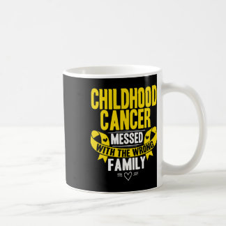 Goldenes Bewusstseinsband Kinderkrebs Kaffeetasse