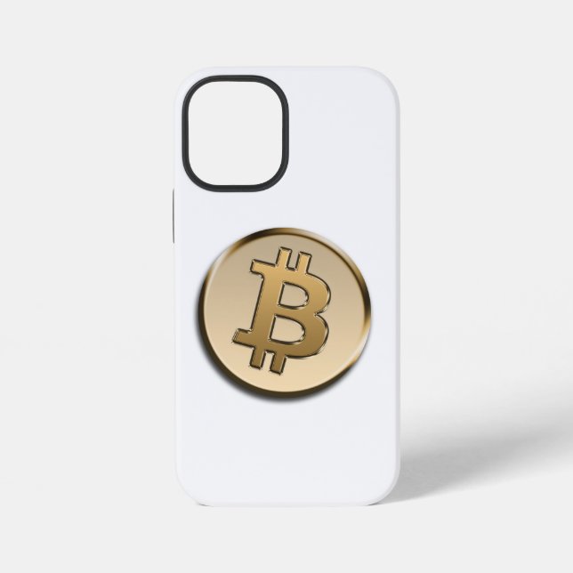 Goldenes Bitcoin-Handyhülle iPhone Hülle (Rückseite)