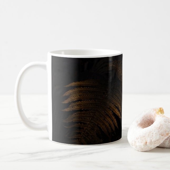 Goldenes Blatt Kaffeetasse (Mit Donut)