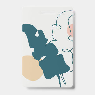 Goldenes Blattdesign Ausweis