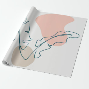 Goldenes Blattdesign Geschenkpapier