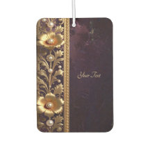 Goldenes Blumen-Ornament Luftverbesserer