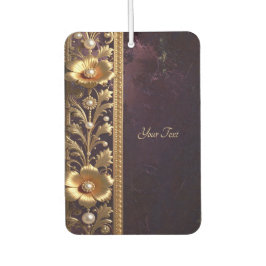 Goldenes Blumen-Ornament Luftverbesserer Autolufterfrischer