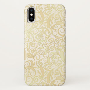 Goldenes Blumenblattmuster Case-Mate iPhone Hülle