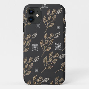 Goldenes Blumenmuster Case-Mate iPhone Hülle