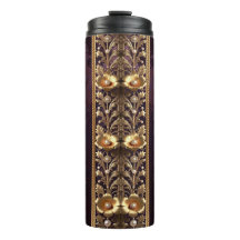 Goldenes Blumenornament