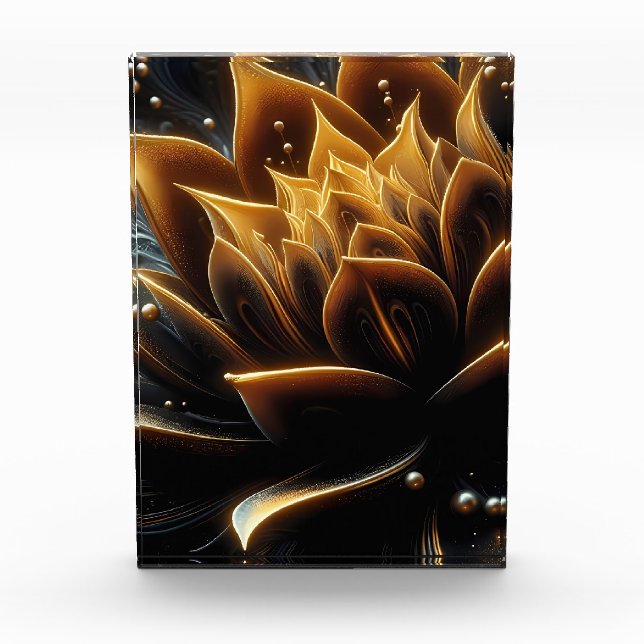 Goldenes Blut in den Tiefen des Lichts Fotoblock (Vorderseite)