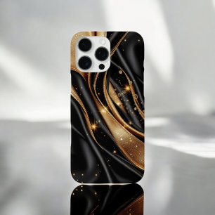 goldenes Blütenschild iPhone 16 Pro Max Hülle