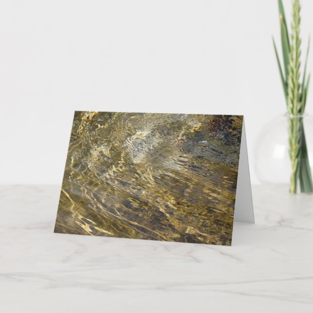 Goldenes Brunnen-Wasser Karte (Vorderseite)