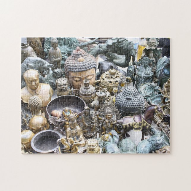 Goldenes Buddahs Foto-Puzzlespiel Puzzle (Horizontal)