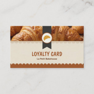 Goldenes Croissant-Schellen-Warmes Beige Visitenkarte