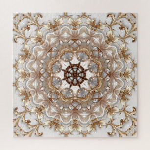 Goldenes Dekoratives Puzzle