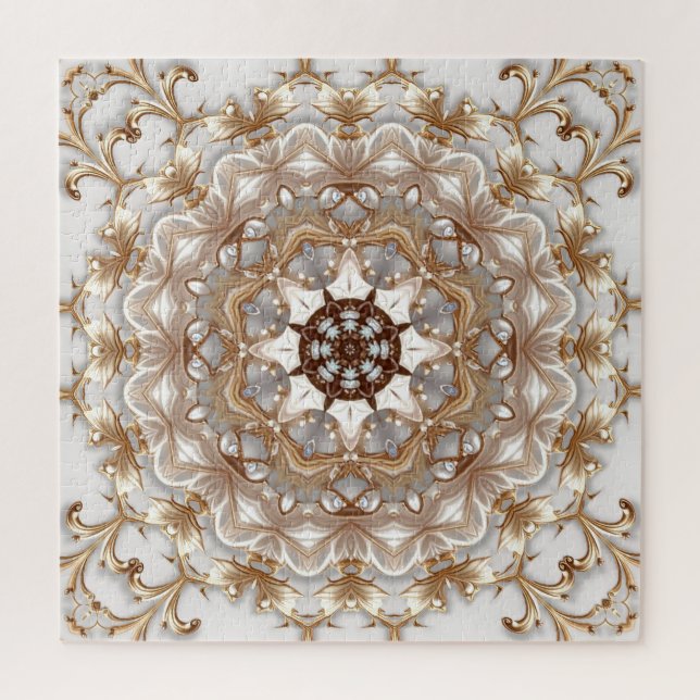 Goldenes Dekoratives Puzzle (Vertikal)