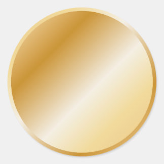 Goldenes Design Runder Aufkleber