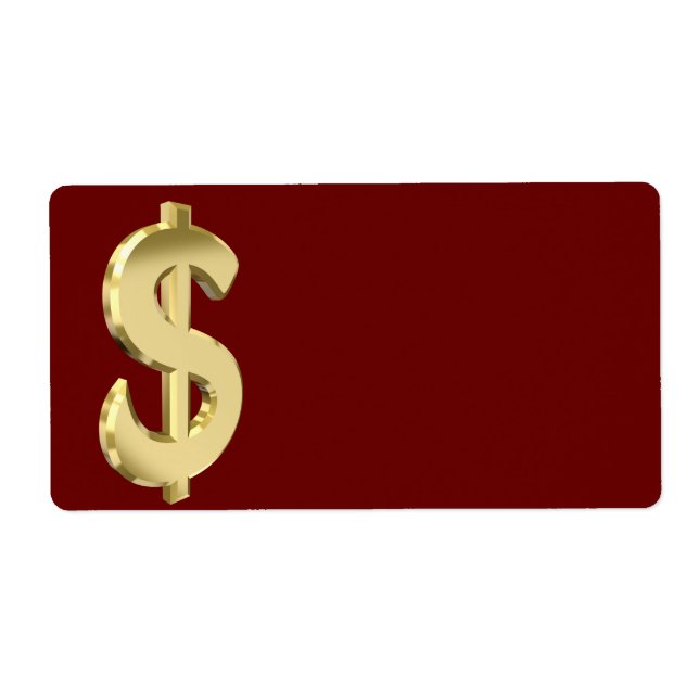 Goldenes Dollarzeichen (Vorne)
