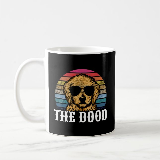 Goldenes Doodle Die Dood-Vater-Mama Kaffeetasse (Links)